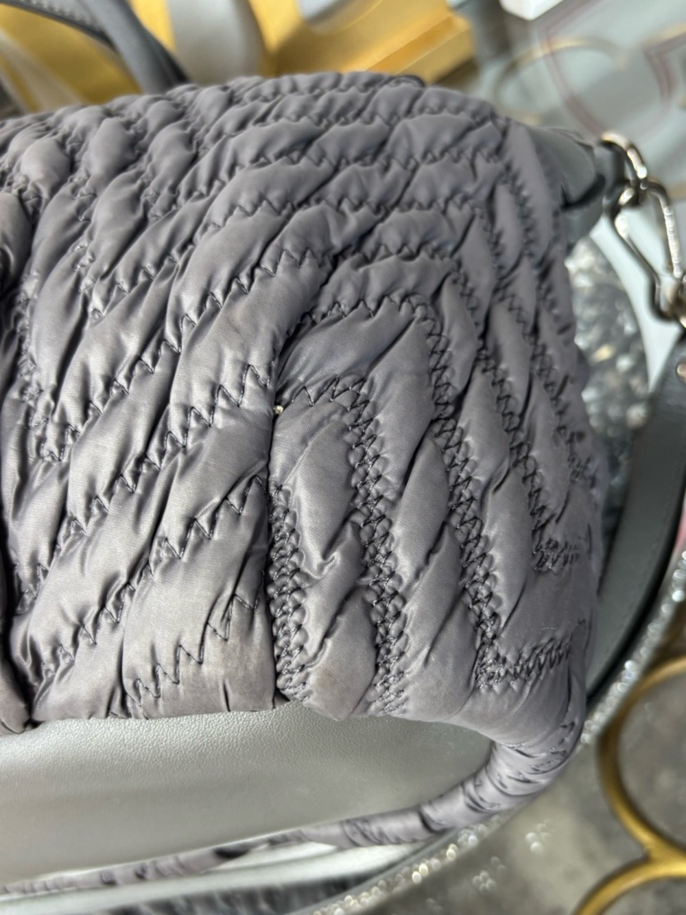 Coach 2011 Madison 70th Anniversary Quilted Chevron Nylon Satchel EUC - Picture 14 of 16